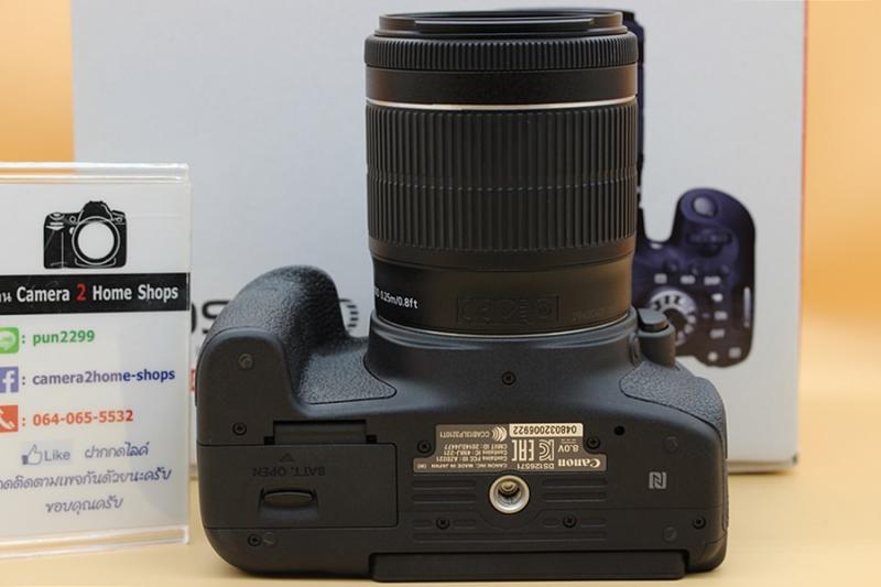 ขาย Canon EOS 750D + lens EF-S 18-55mm IS STM สภาพสวยใหม่ อดีตประกันศูนย์ ชัตเตอร์ 4,xxx รูป เมนูไทย จอทัชสกรีน จอติดฟิล์มแล้ว มีwifiในตัว อุปกรณ์ครบกล่อง 